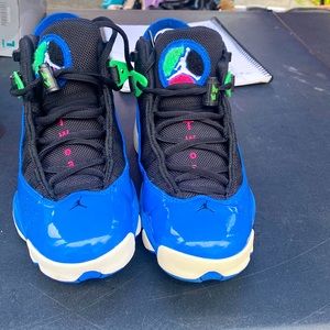 Jordan 6 rings black and blue